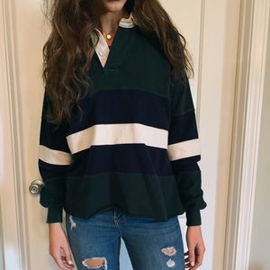 SEMI CROPPED POLO STYLE SHIRT